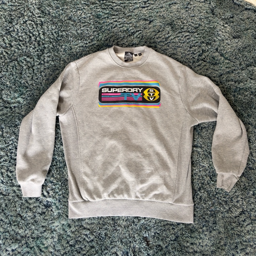 Rare Vintage The Classic Superdry Comets Tokyo Japan  Stereo TV Sweatshirt 6 M